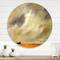 Designart - Desert Farmhouse Under Cloudy Sky in Washington I - Farmhouse Metal Circle Wall Art